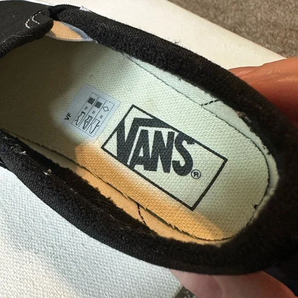 Vans Toddler Black Slip-On Shoes - Picture 6 of 7